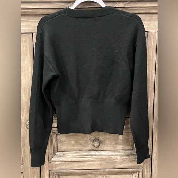 NWOT Women’s COMMENSE Black Cardigan with Unique Gold Nugget Buttons (Small) - Picture 3 of 6